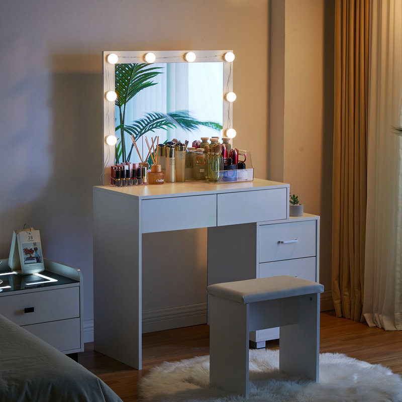 Notification Dressing Table with Mirror