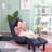 Ergonomic Chair For Dormitory, 14 Head Adjustments - 23.96 In. Wide Navy Reclining With Metal Frame, Adjustable Back Home Comfort