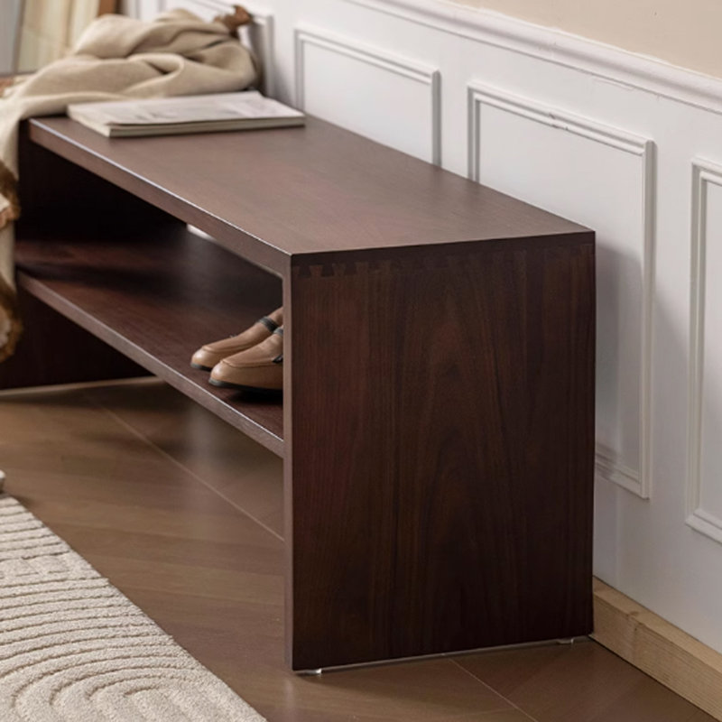 Black Walnut Shoe Bench