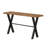 Austin Console Table, Solid Reclaimed Wood with Black Wood Legs, Honey Pine