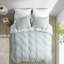 Élégante housse de couette en coton très grand / très grand, fermeture à boutons, ensemble de literie 3 pièces facile à nettoyer avec motif imprimé, attaches intérieures, lavable