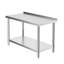 Kitchen Island with Stainless Steel Top-2041309171