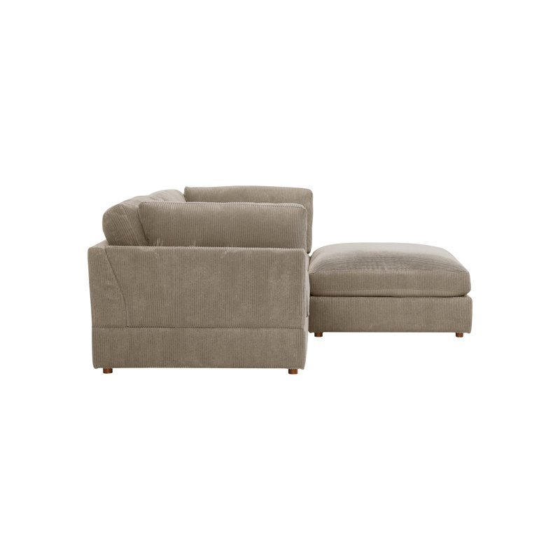 Arkney Modular Corduroy Sectional, Camel