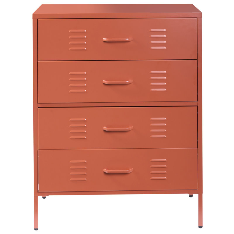 Steel 4 -Drawer Rectangle Accent Cabinet