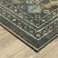 Tapis gris / noir en polypropylène tissé à la machine Southwestern-2049182986