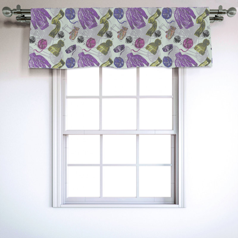 Sateen Ruffled Window Valance