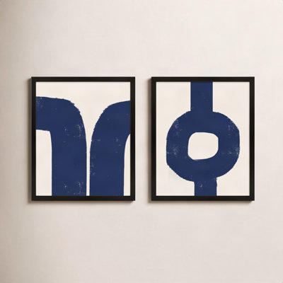 Zidane "Abstract in Blue and White" 2-Piece Set