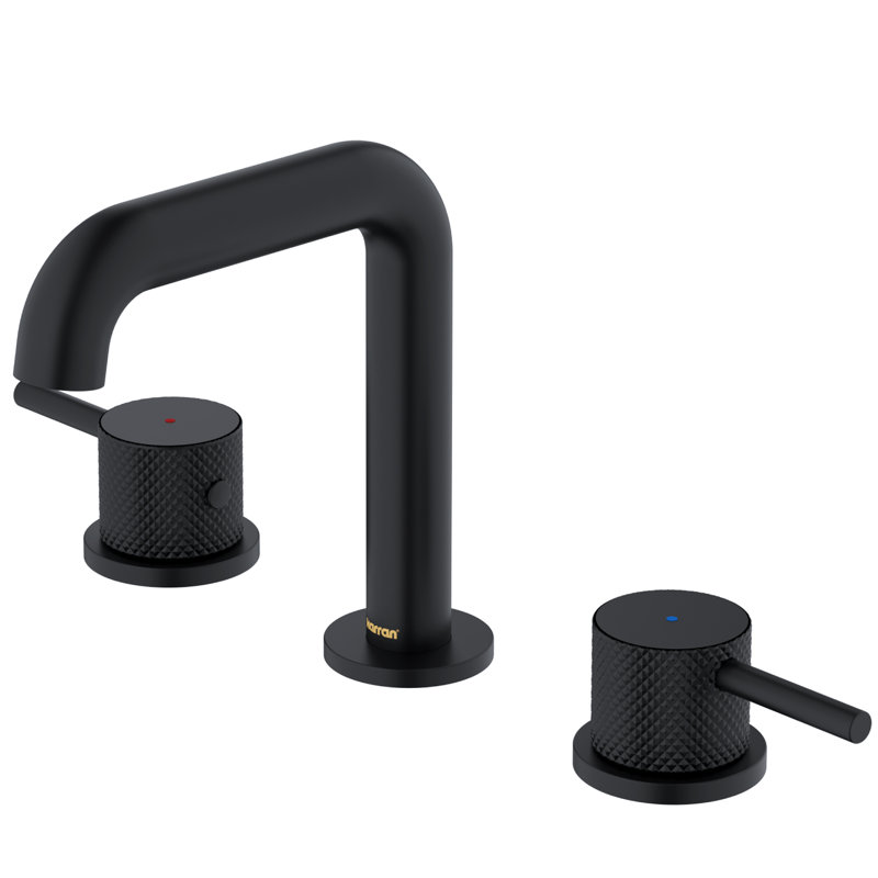 Tryst 2-handle Bathroom Faucet with Drain Assembly, Matte Black