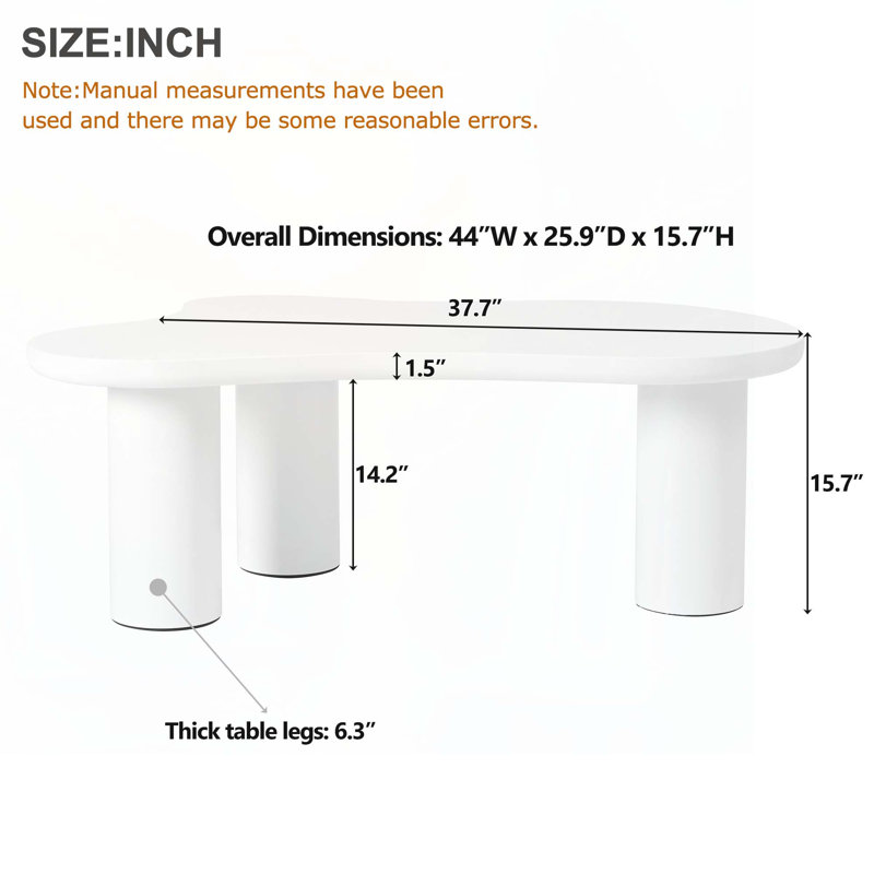Cloud Coffee Table, White