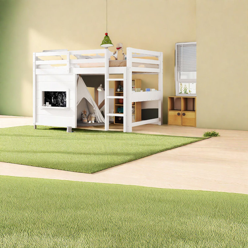 Lit simple peu encombrant avec rangement, bois de pin, style loft moderne, idéal pour les maisons compactes