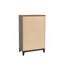 Commode en bois massif avec rangement 1 chambre 5 pièces