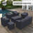 Caggiano Outdoor Conversation Set Group Seating Patio Furniture Covers