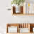 Solid Oak Wall Shelf With Multi-Cubby Design
