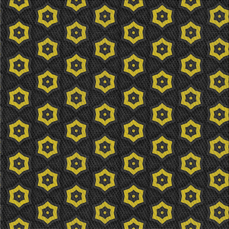 Tapis vert/noir à motifs Jackqueline, Carré 6 pi