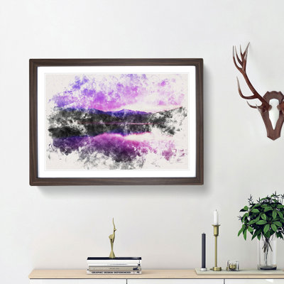 Purple Mountains - Picture Frame Graphic Art Print