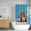 Rideau de douche 3D 3D avec crochet 12 pièces