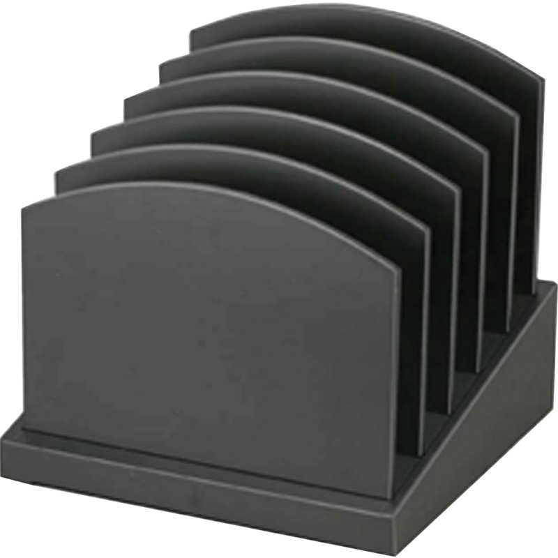 Sanders Manufactured Wood File Organizer, Midnight Black