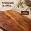Ensemble de 3 planches à découper en bois d'acacia, planches à découper en bois pour la préparation des repas, le service, la charcuterie et la cuisine