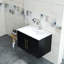 Ensemble de meuble-lavabo mural 30 po avec lavabo, portes doubles et installation facile-1835771203