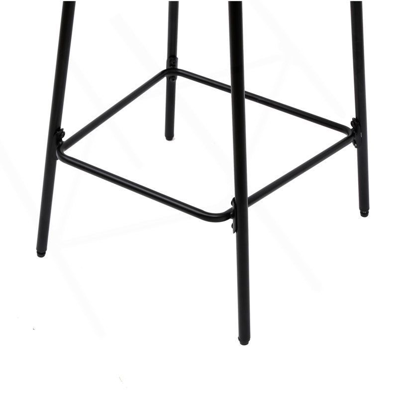 Tabourets de bar tissés à la main avec dossier, ensemble de 2 tabourets ronds en corde de papier avec repose-pieds pour îlot de cuisine et salle à manger (noir et miel)