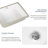 19.69 In. Undermount Rectangular Ceramic Bathroom Sink In Milk White