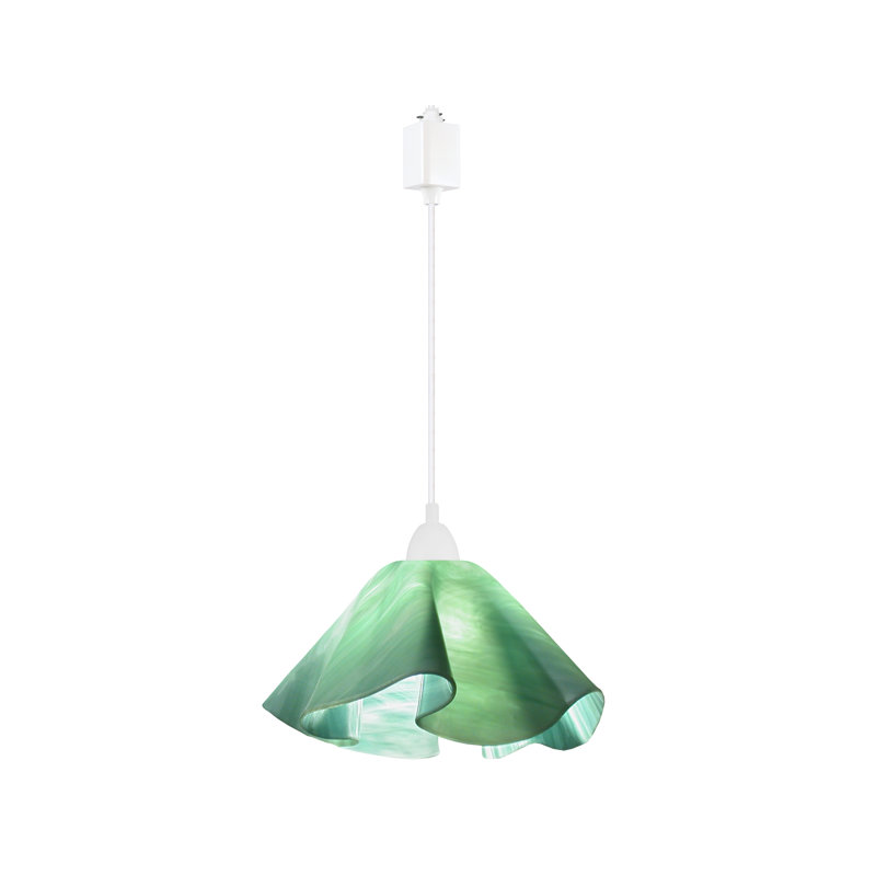 Luminaire suspendu Dale, Grand, Blanc, Vert écume de mer
