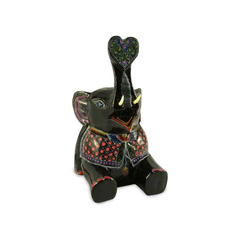 Statue en bois laqué Flem Elephant Charm