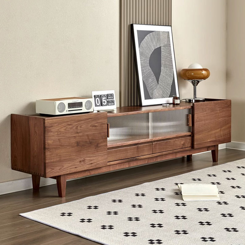 Meuble télé moderne et minimaliste avec rangement, H 21,65 po x L 70,87 po x l 15,75 po