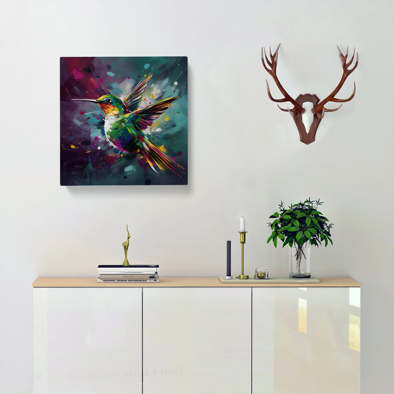 Hummingbird Abstract Art No.2 - Print
