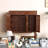 Classic solid wood storage shoe cabinet