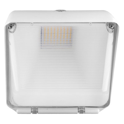 20 - Head LED Plug-in Dusk to Dawn Outdoor Security Wall Pack with Motion Sensor