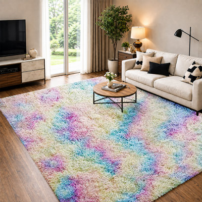 Soft Fluffy Living Room Large Area Rug