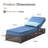 Clybourn Outdoor Patio Swimming Pool Adjustable Wicker Chaise Lounge Chair With Cushion (Set Of 2)-210960016