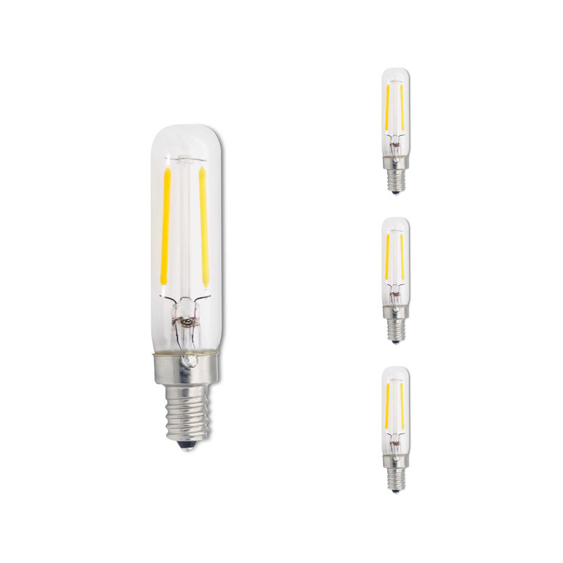 2,5 watts (25 watts équivalents), ampoule à DEL T6 à intensité variable, culot E12 / candélabre (2700K) 