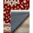 Tessa Collection Digital Print Cotton-Polyester Burgundy Floral Rug-572246013