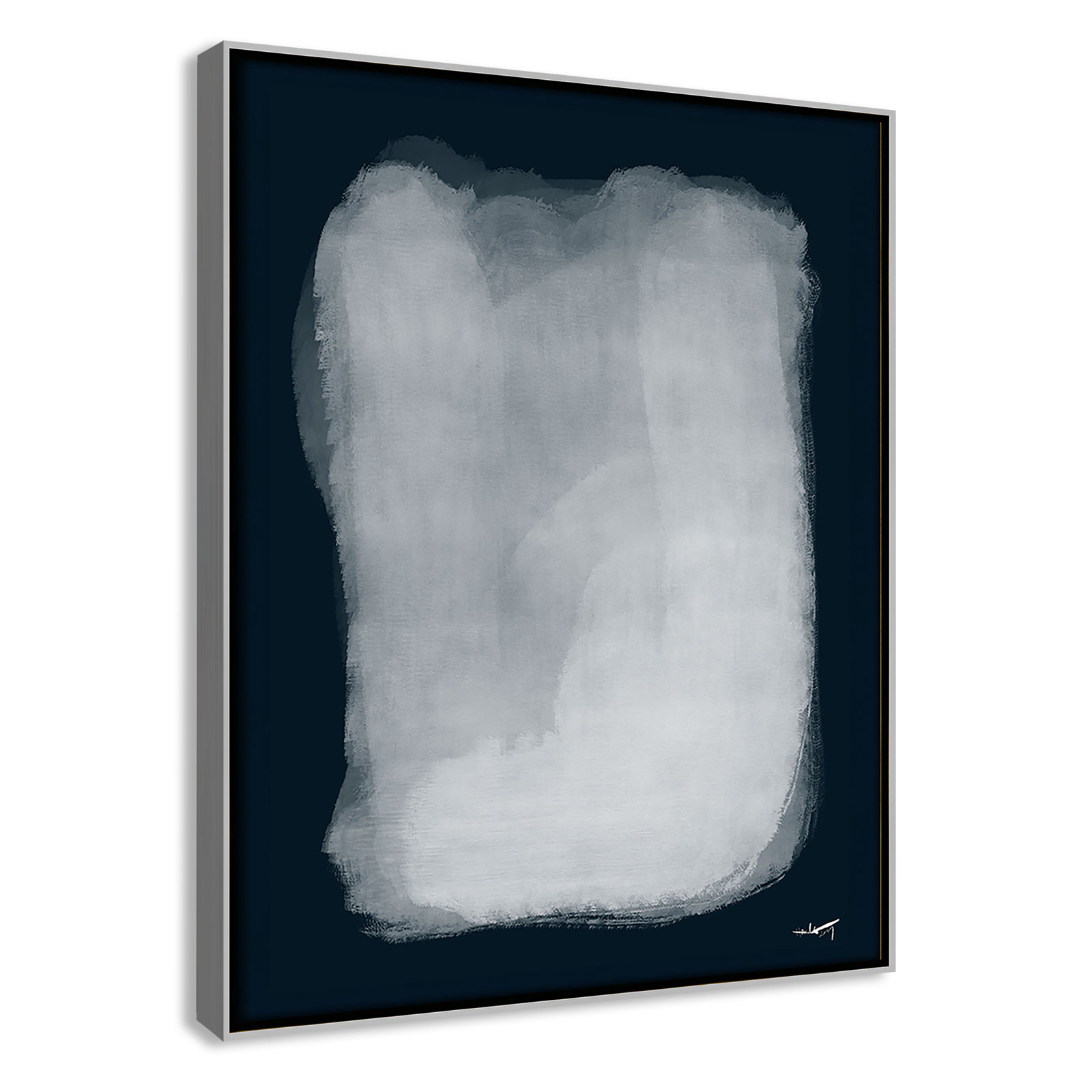 Gelder "Calme 001" Print by N.Atelier, Silver, 15.5" H x 12.5" W