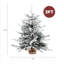 Luxury 91.5H Pre-lit Snowy Christmas Tree