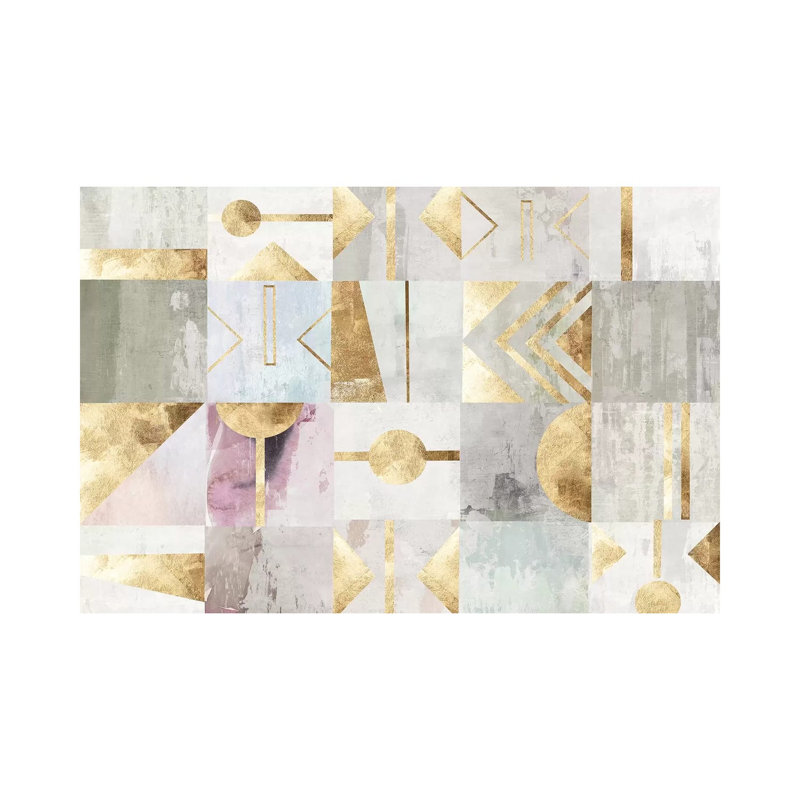 Gold Deco by PI Studio - Wrapped Canvas Painting, 66.04 cm H x 45.72 cm W x 1.91 cm D
