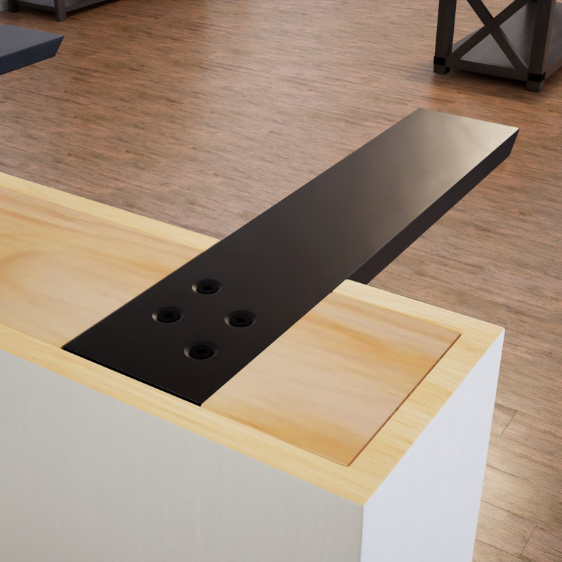 8 po x 2,5 po x 0,5 po Support de comptoir mural The Original Knee, H 0,5 po x l 2,5 po x P 8 po