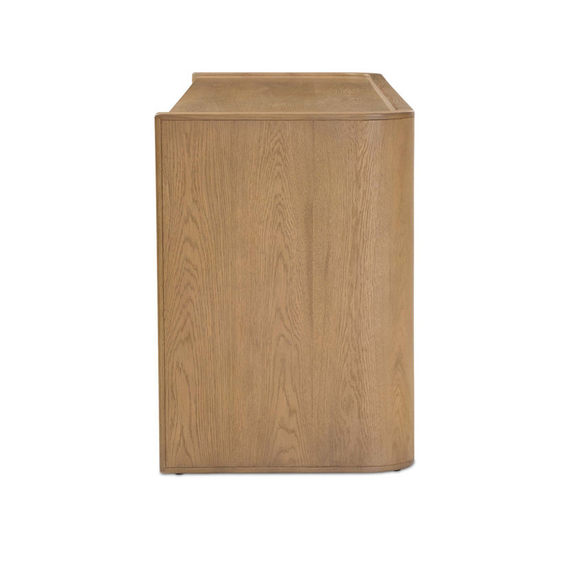 Kiran Media Console-Beige Painted Linen