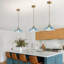 Luminaires suspendus P 12,99 po, luminaires suspendus en verre, luminaire suspendu pour îlot de cuisine, chambre à coucher, couloir, base E26-912640681