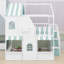 Lit superposé Fun Playhouse avec tablettes intégrées et rangement pour escalier-129444805