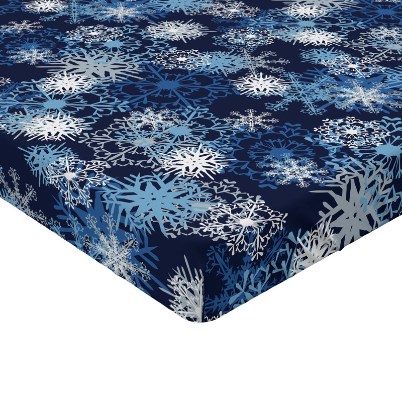 Drap-housse Ambesonne, paquet de 2, Drap-housse très grand californien, Bleu pâle / floral bleu foncé