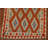 Orange Kilim Wool Area Rug 3x5