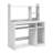 Home Office Computer Desk with Bookcase Keyboard Tray and CPU Stand-1550012836