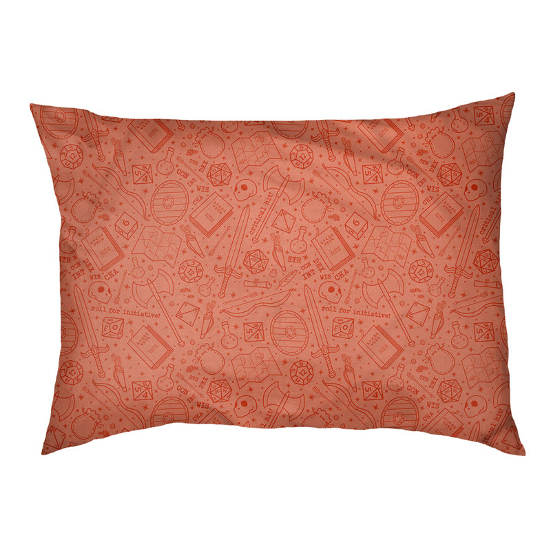 Coussin Byrge, Orange, Grand (l 42,5 po x P 32,5 po x H 14 po)