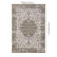 Tapis brun clair lavable, tapis lavable à la machine de style rétro avec envers antidérapant pour le salon, la chambre à coucher ou le vestibule