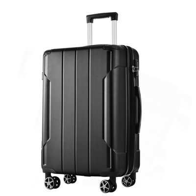 Hardshell Luggage, Lightweight Durable ABS Suitcases with Double Wheels, Expandable 28-inch Checked Luggage 28"