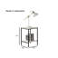 Ensemble de table 3 pièces de style rustique à finition blanche 1 table basse 2 tables de bout 2 pièces de style minimaliste-511602706
