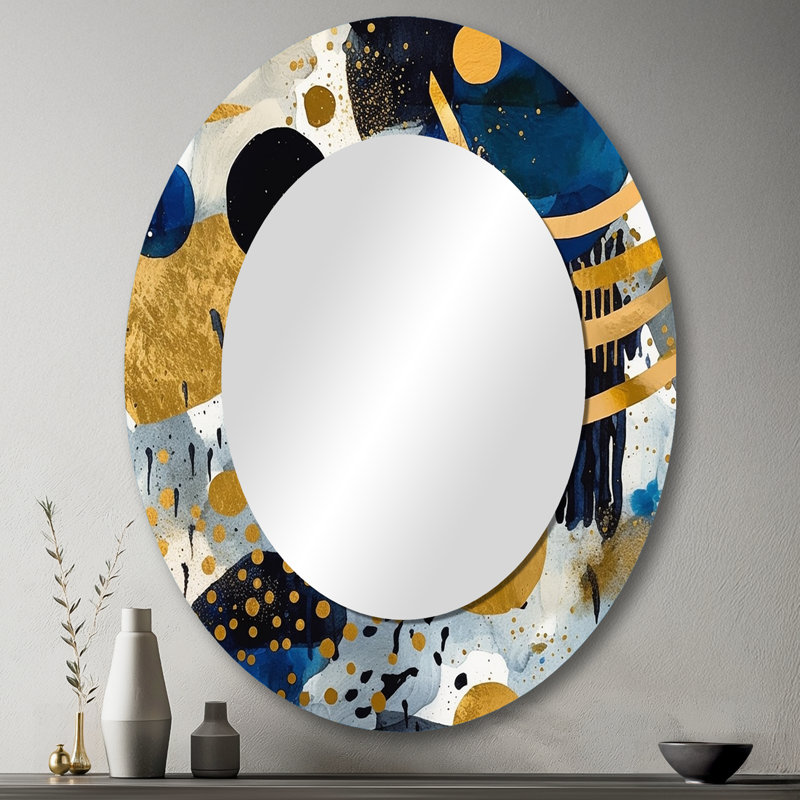 Killgore - Miroir abstrait en métal, 43 po x 33 po